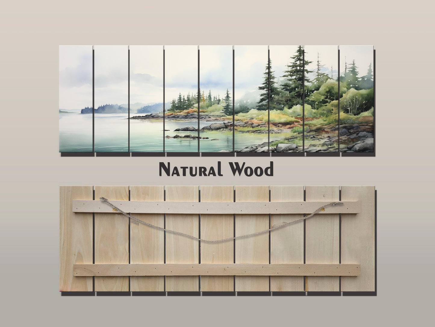 Isle Royale National Park Print on Natural Wood –  Michigan, United States Wall Art