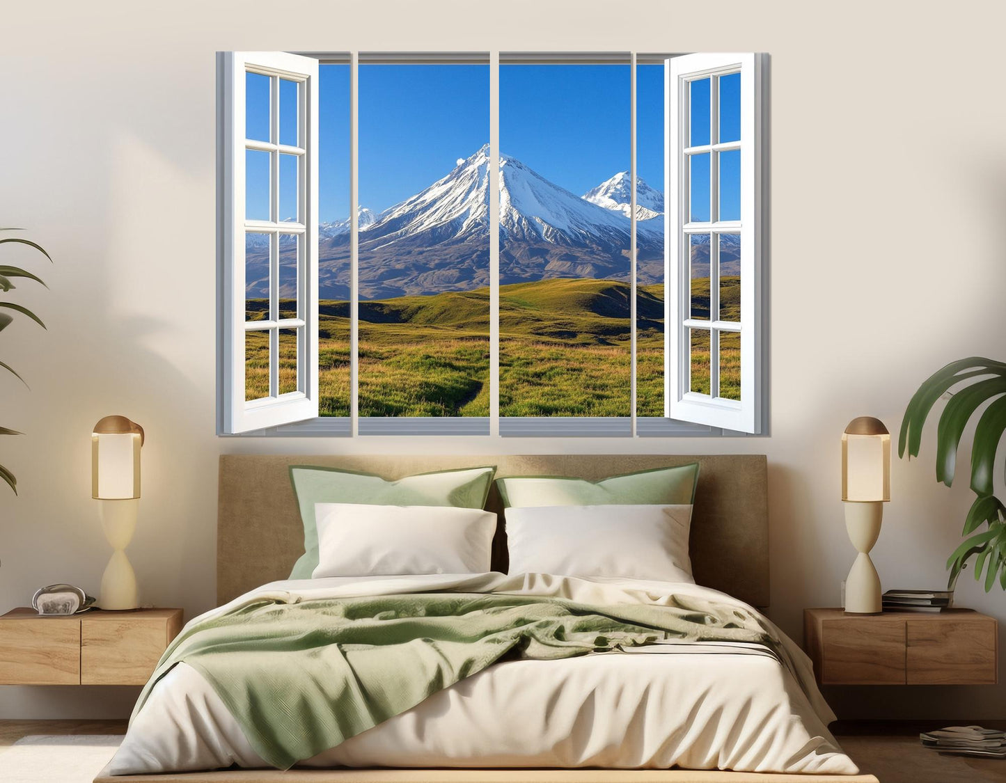 Kamchatka Wall Art – Open Window Volcano Canvas Print | Framed, Ready to Hang