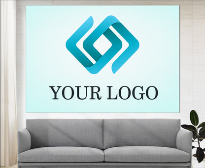 Custom Business Sign Canvas - Company Logo Print | Framed Gallery Wrapped Canvas Art