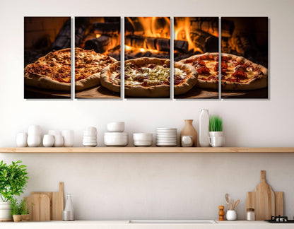 Pizza Canvas Print – Large Framed Cotton Canvas Art | Ready to Hang Wall Decor