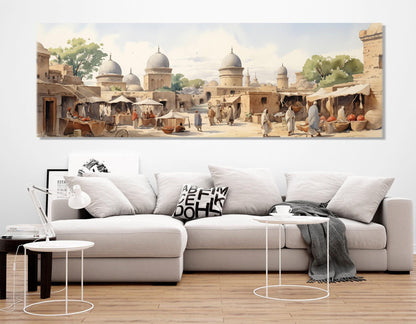 Ancient East Canvas Print – Asian Wall Art | Framed & Ready to Hang Cotton Canvas