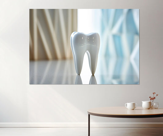 Dentist Wall Art | Modern Dental Art, Tooth Canvas Print – Gift for Dentist Decor