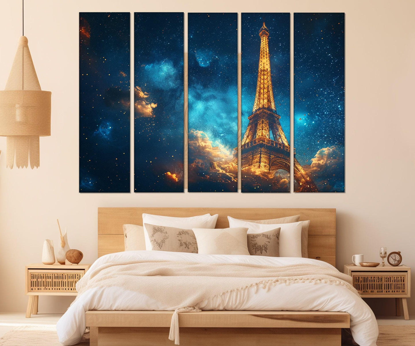 Eiffel Tower Canvas Print – Abstract Paris Wall Art | Framed Cotton Canvas