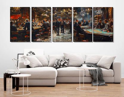 Monte Carlo Canvas Print – Vintage Casino Wall Art | Framed Ready to Hang