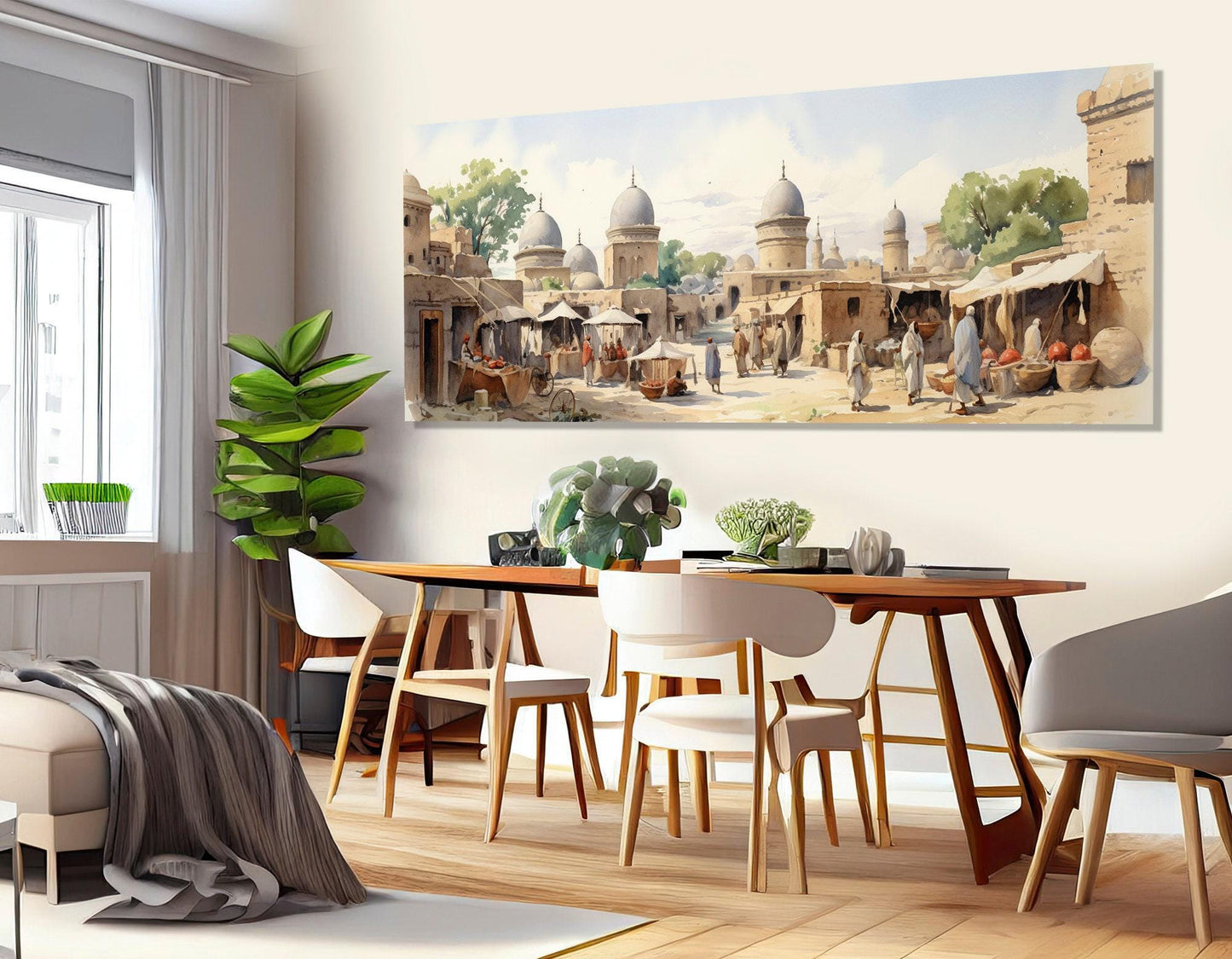 Ancient East Canvas Print – Asian Wall Art | Framed & Ready to Hang Cotton Canvas