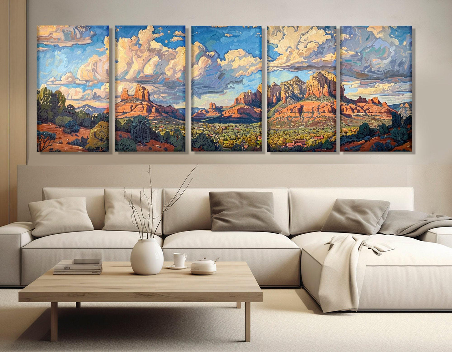 Sedona Rocks Canvas Print – Large Arizona Wall Art | Framed Canvas Print, Ready to Hang