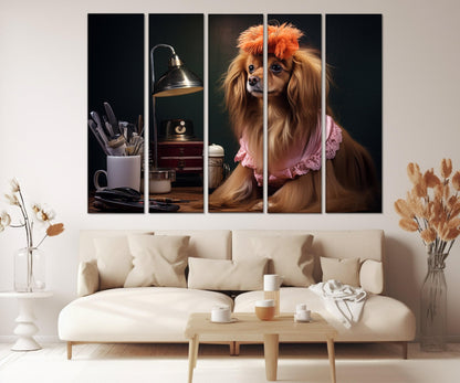 Puppy Canvas Print - Groomer Wall Art | Framed Canvas Art Ready to Hang