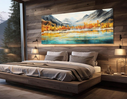 Five Color Ponds Canvas – Huanglong Valley Print on Cotton | Ready to Hang Art