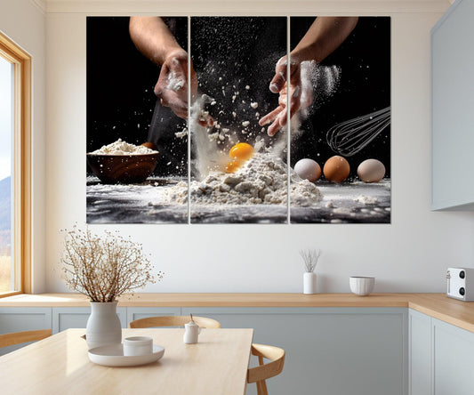 Pizza Wall Art - Pizzeria Wall Decor | Kitchen Canvas Print, Chef Gift Idea