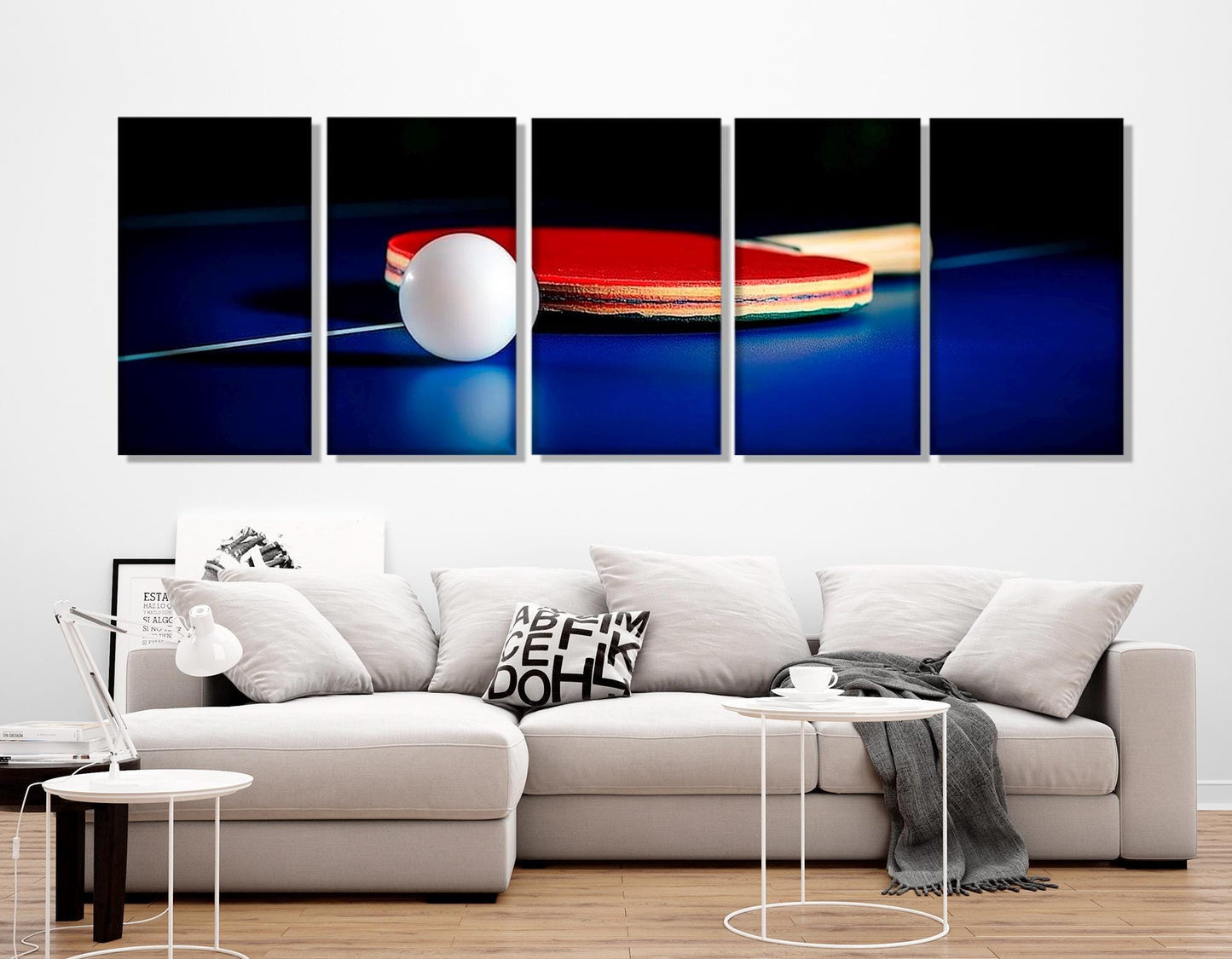 Table Tennis Wall Art – Framed Table Tennis Poster | Ping Pong Canvas Decor