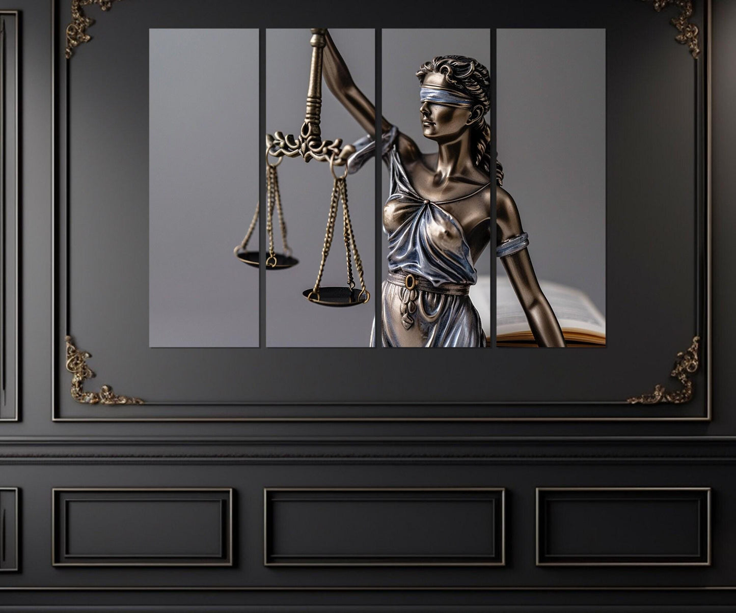 Femida Canvas Print – Lady Justice Art | Lawyer Gift Canvas | Framed Wall Decor
