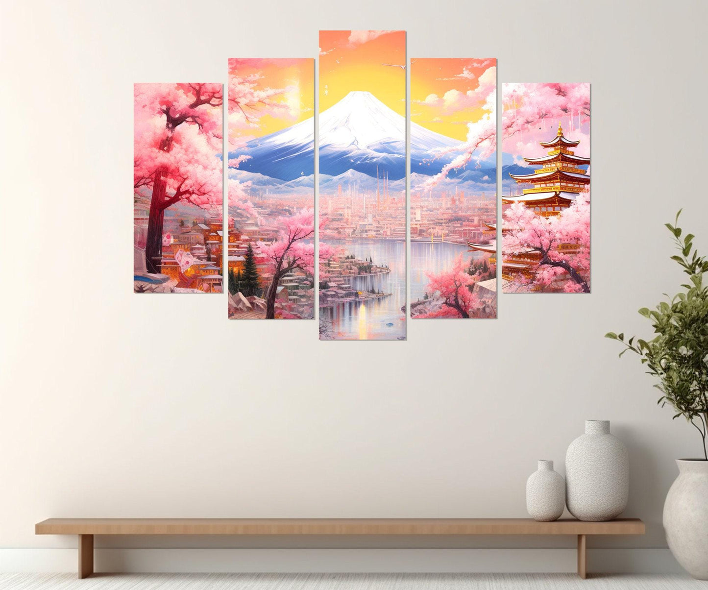 Fuji Mountain Canvas Print – Large Japanese Wall Art | Framed & Ready to Hang