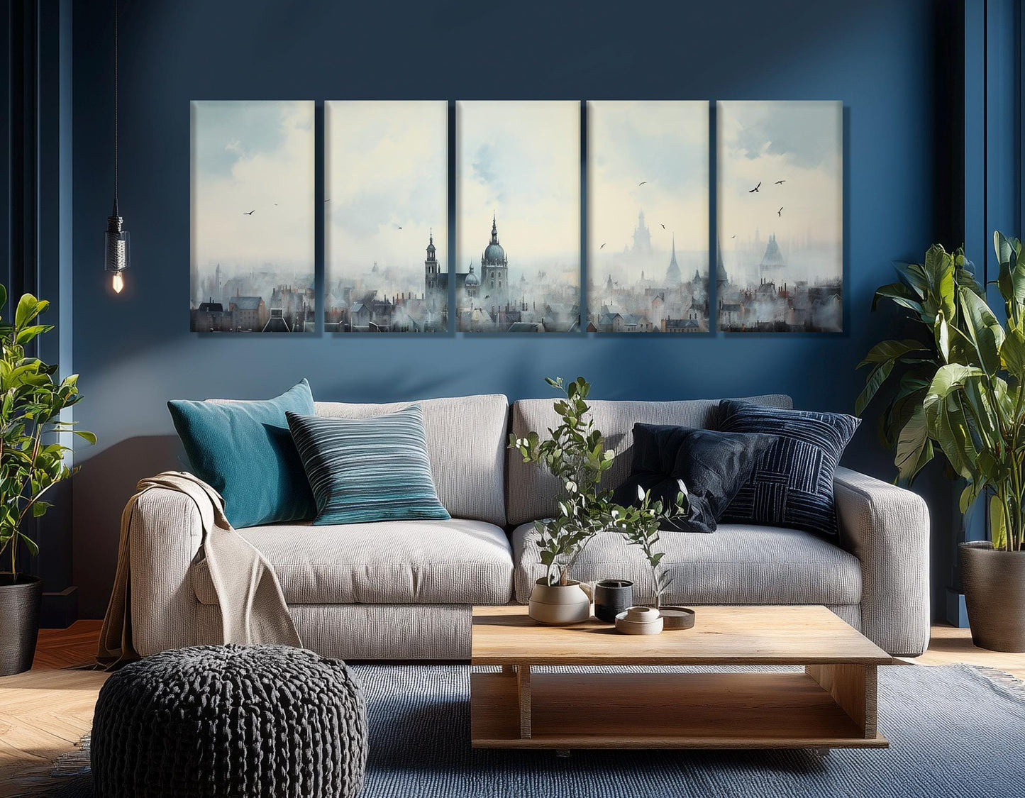 Abstract Brussels Canvas Print, Brussels Wall Art, Belgium Painting, Framed and Ready to Hang