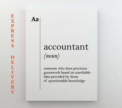 Accountant Canvas Print – Unique Accountant Poster | Professional Office Decor