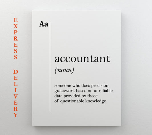 Accountant Canvas Print – Unique Accountant Poster | Professional Office Decor