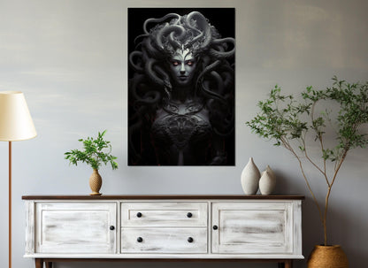 Medusa Gorgon Canvas Print - Greek Mythology Art | Framed & Ready to Hang