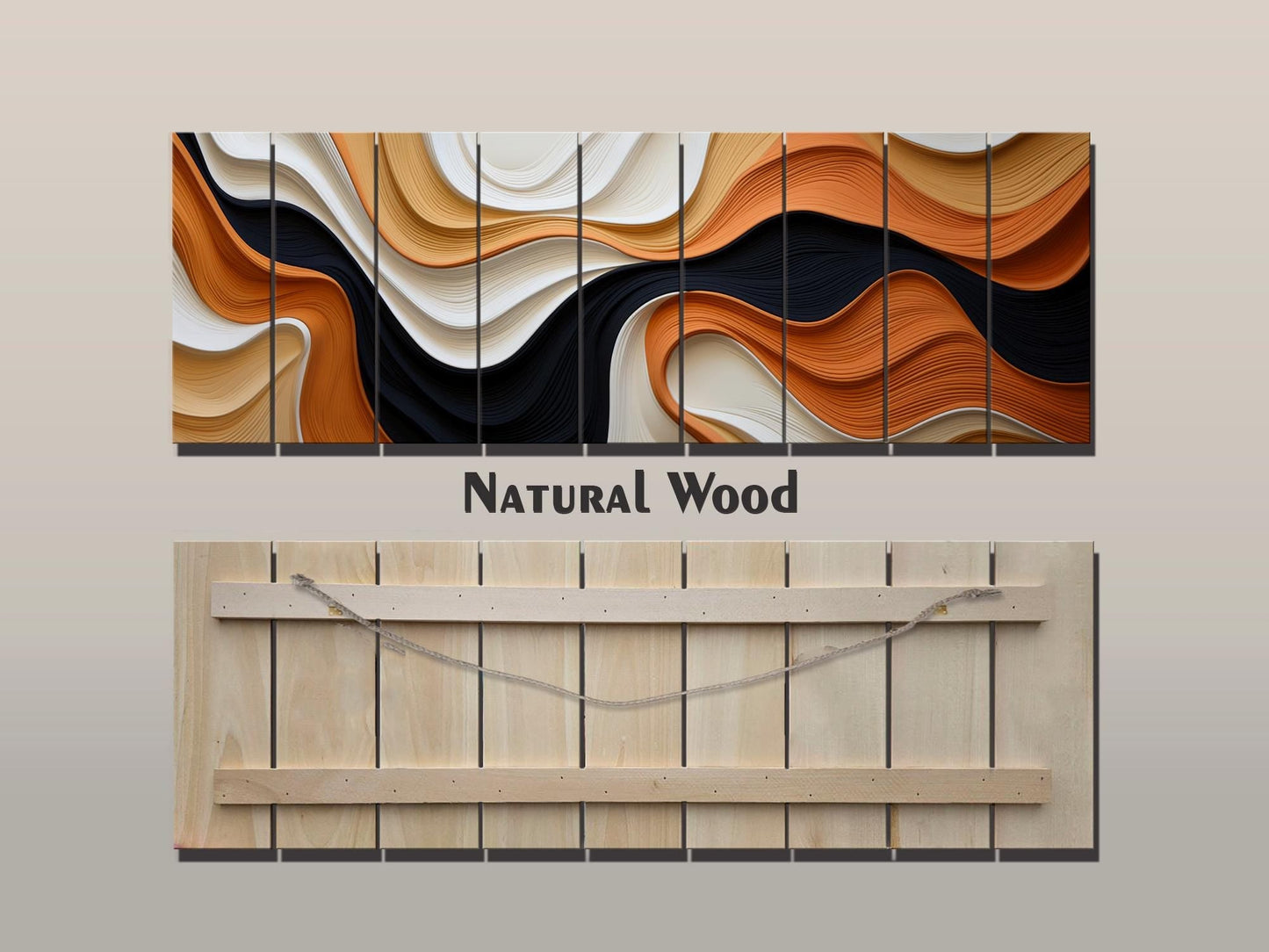 Abstract Art Print | Natural Wood Wall Art With Unique Wood Grain & Fade Resistant Colors