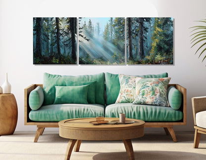 Summer Forest Canvas - Scenic Forest Wall Art | Framed & Ready to Hang
