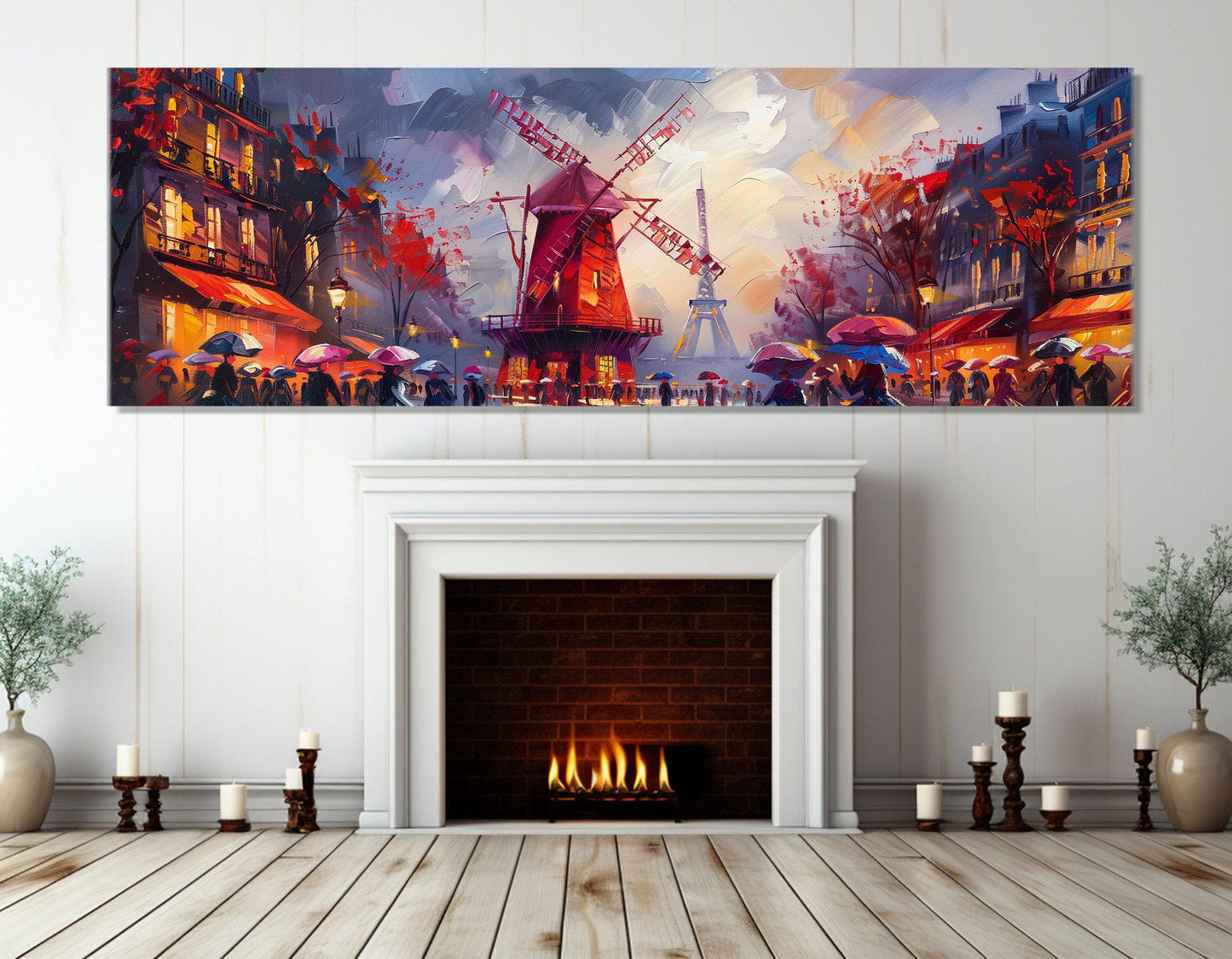 Paris Canvas Print – Vintage Paris Wall Art | Framed Cotton Canvas, Ready to Hang