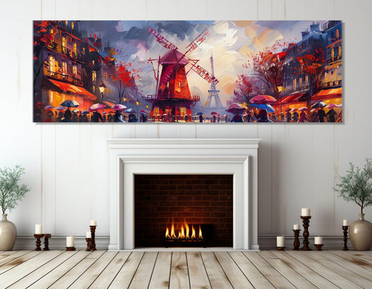 Paris Canvas Print – Vintage Paris Wall Art | Framed Cotton Canvas, Ready to Hang