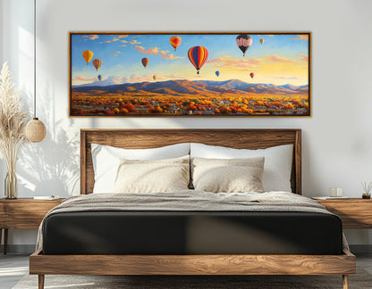 Albuquerque Balloon Fest Canvas – Framed Gallery Wrapped Wall Art Ready to Hang