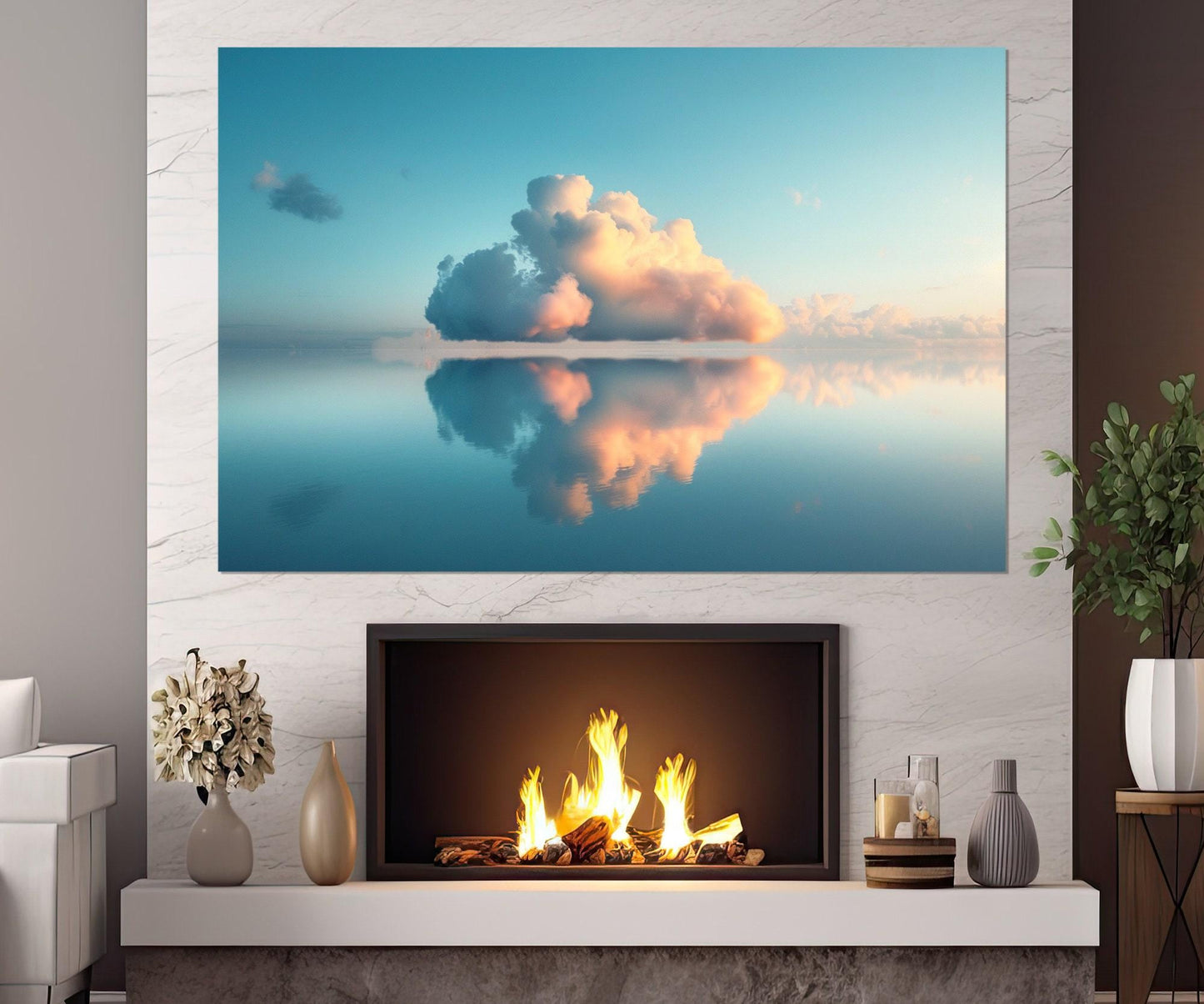Minimalist Sky Canvas Print – Framed Canvas Art | Ready to Hang Wall Decor