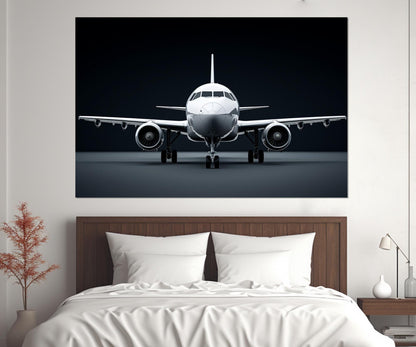 Plane Canvas Art - Large Aircraft Canvas Print | Aviation Wall Art, Framed Ready to Hang