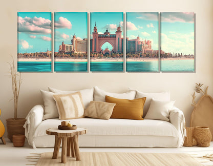 Dubai Wall Art - Framed Dubai Canvas Print | Ready to Hang Modern Cityscape