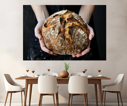 Bread Wall Art – Bakery Wall Decor | Framed Canvas Print, Ready to Hang