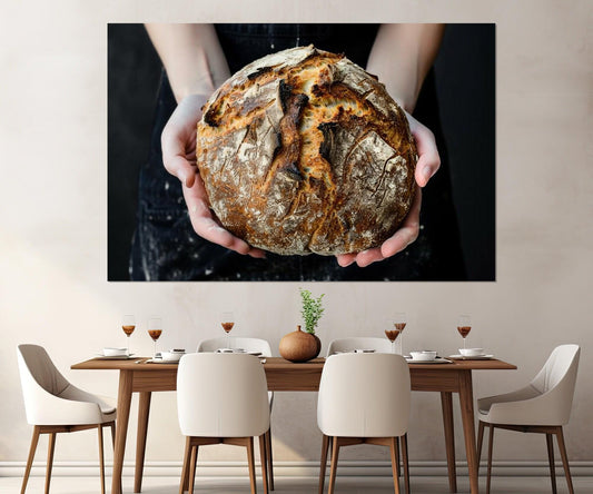 Bread Wall Art – Bakery Wall Decor | Framed Canvas Print, Ready to Hang