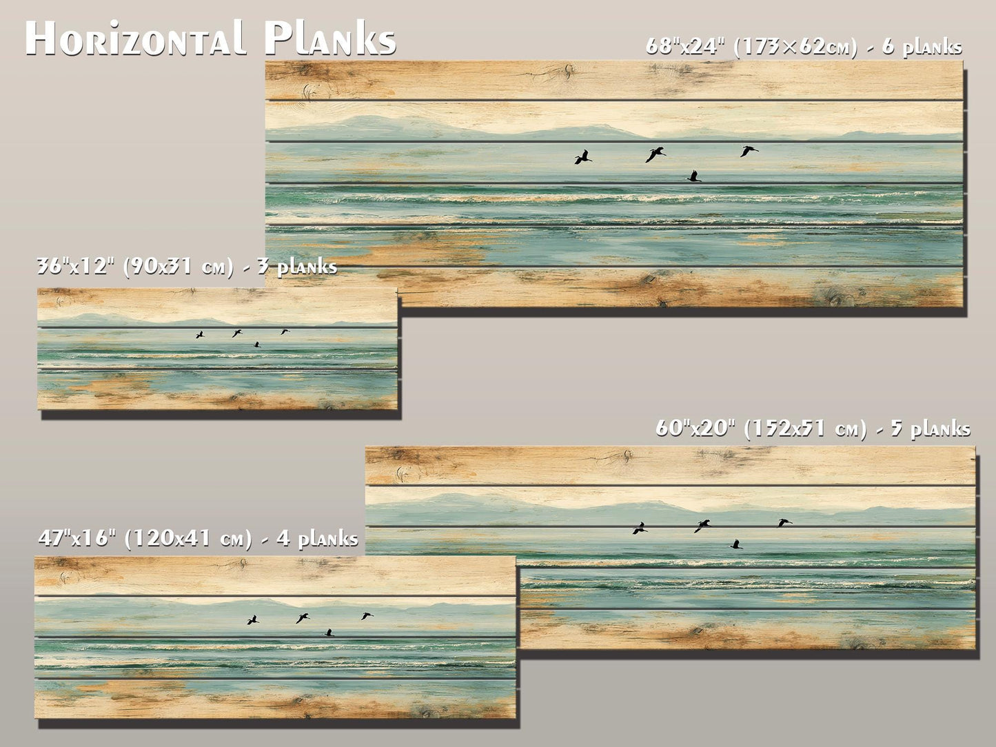 Coastal Wood Art – Pelican Wall Print on Natural Linden Wood, Rustic Beach Decoration