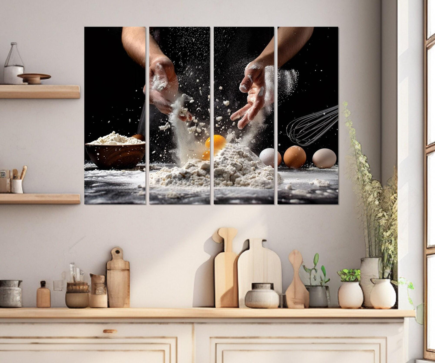 Pizza Wall Art - Pizzeria Wall Decor | Kitchen Canvas Print, Chef Gift Idea