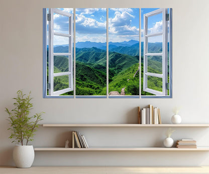 Great Wall of China Canvas – Framed Cotton Canvas Print | Ready to Hang Artwork
