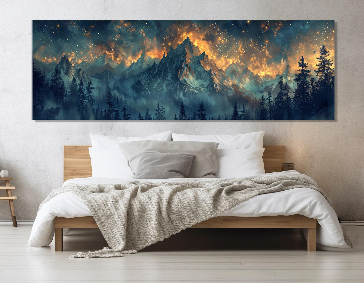 Mountains Canvas Print – Abstract Mountain Art | Framed Canvas Art, Ready to Hang