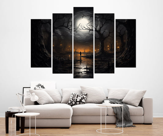 Post-Apocalyptic Canvas Print – Gothic Wall Art | Vintage Wall Decor, Framed Canvas