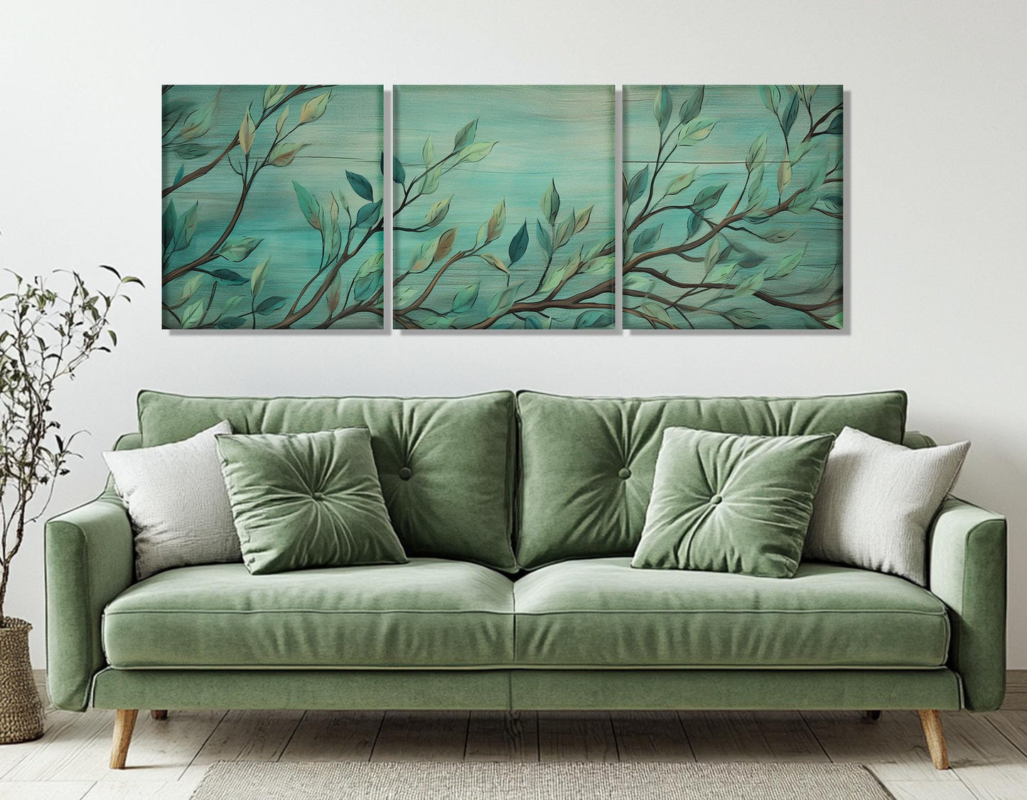 Spring Tree Canvas Print – Gallery Wrapped Cotton Canvas With Floating Frame