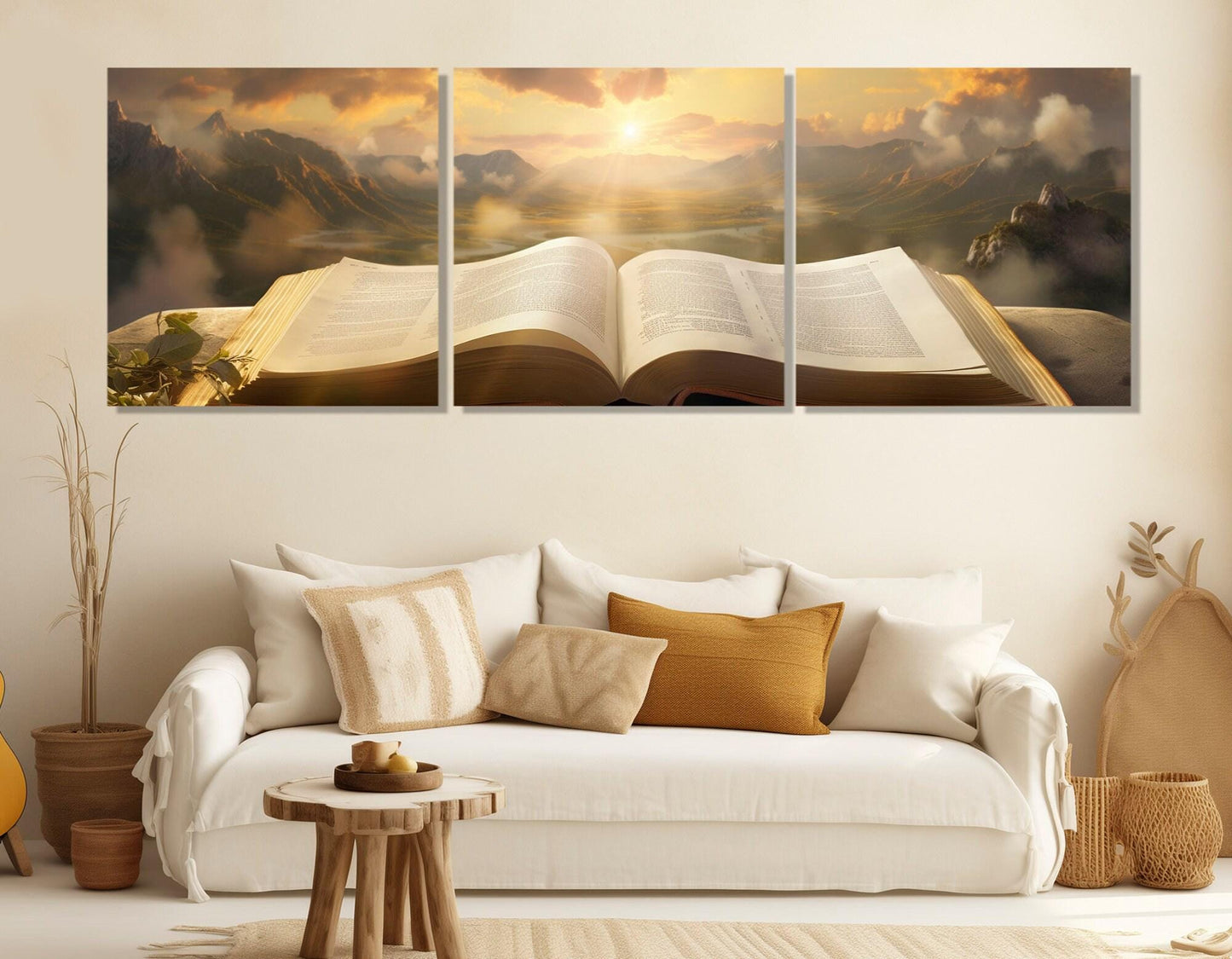 Bible Canvas Print – Large Religious Wall Art | Framed & Stretched Canvas