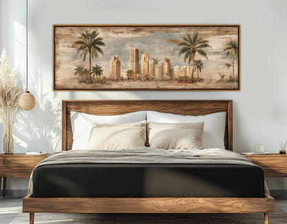 Vintage Miami Canvas Print - Retro Miami Poster | Gallery Wrapped Canvas Ready to Hang