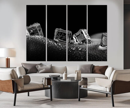 Erotic Wall Art – Abstract Canvas Print | Black and White Sexy Bedroom Decor