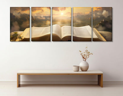 Bible Canvas Print – Large Religious Wall Art | Framed & Stretched Canvas
