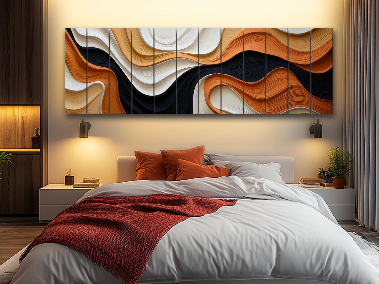 Abstract Art Print | Natural Wood Wall Art With Unique Wood Grain & Fade Resistant Colors