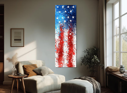 American Flag Canvas Art – Framed Canvas Print | Patriotic Wall Decor Ready to Hang