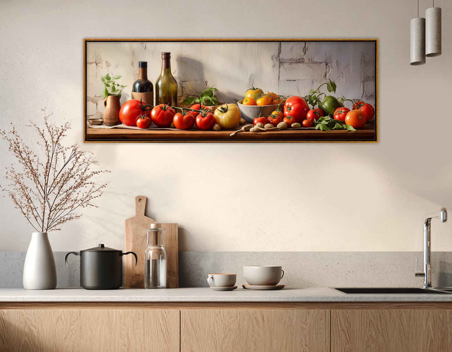 Kitchen Still Life Canvas – Framed Kitchen Canvas Print | Ready to Hang Art