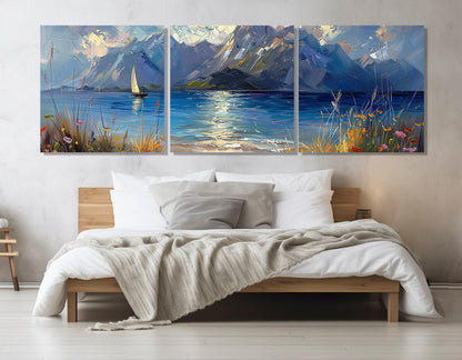 Torch Lake Canvas Print – Framed Gallery Wrapped Cotton Canvas, Ready to Hang