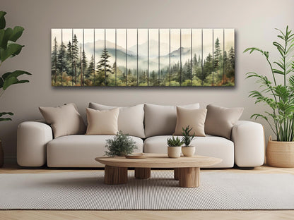 Redwood National Park Wood Print – Natural Wood Wall Art | Rustic Farmhouse Decor