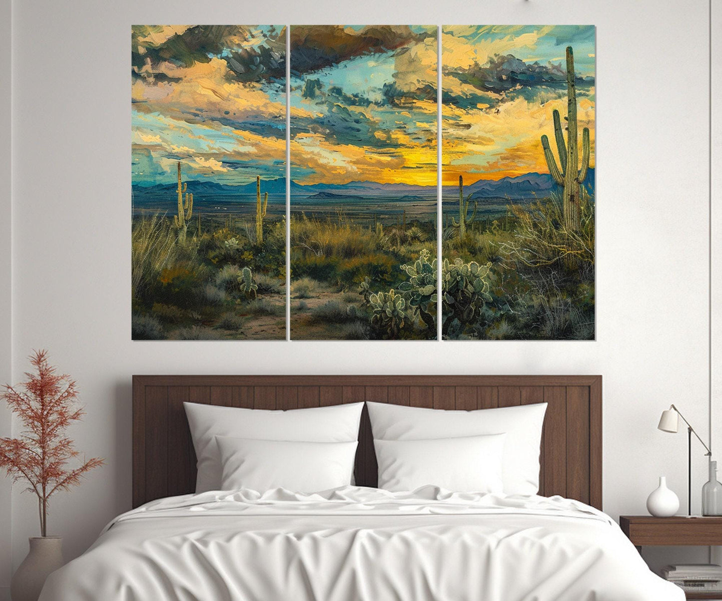 Sonoran Desert Canvas Print – Abstract Arizona Wall Art | Framed & Ready to Hang