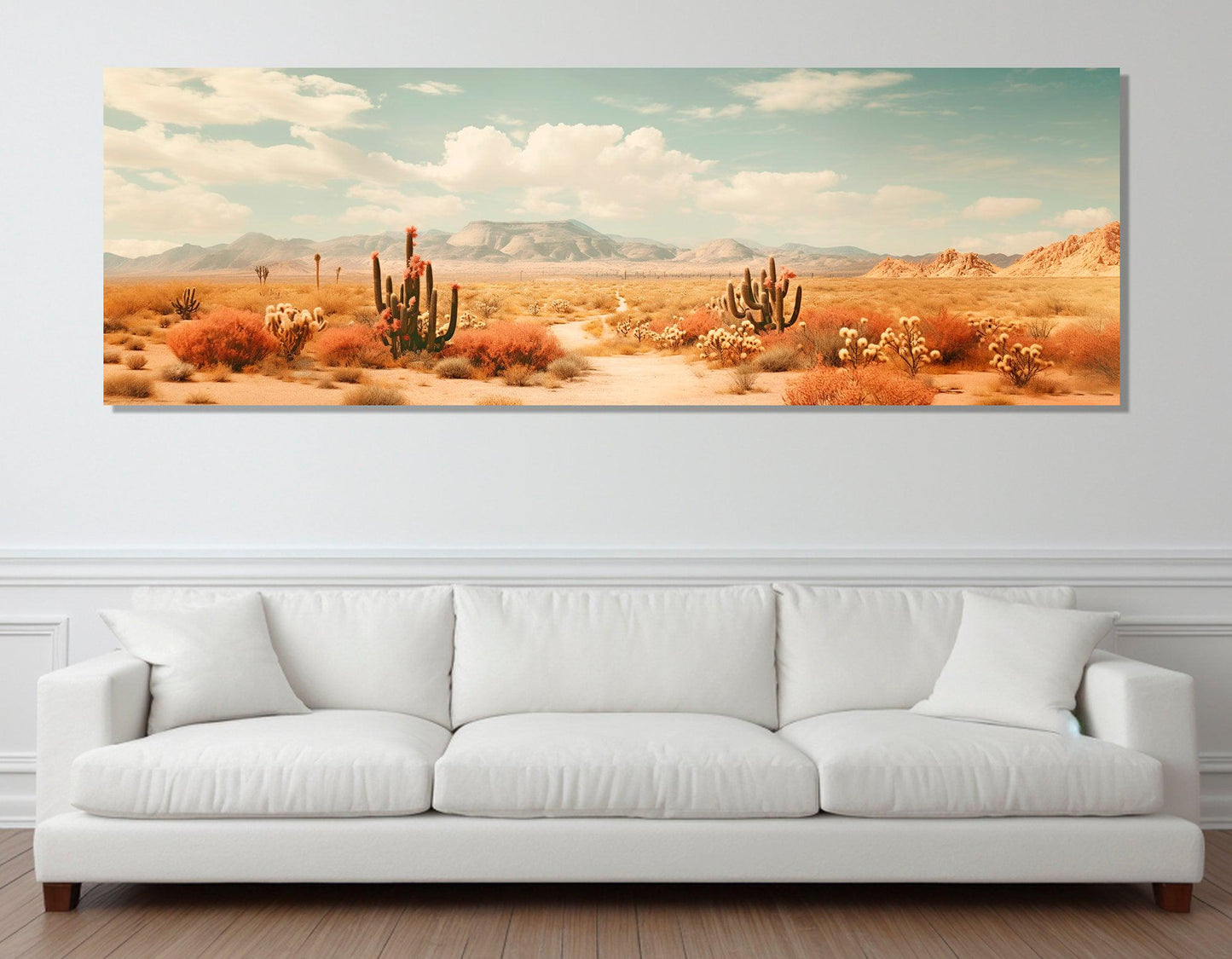 Desert Canvas Print – Large Sonoran Desert Art | Framed Canvas Wall Art Ready to Hang