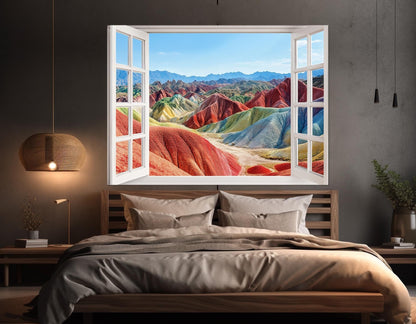 Zhangye Danxia Canvas Print – Framed Cotton Gallery Wrapped Canvas Art