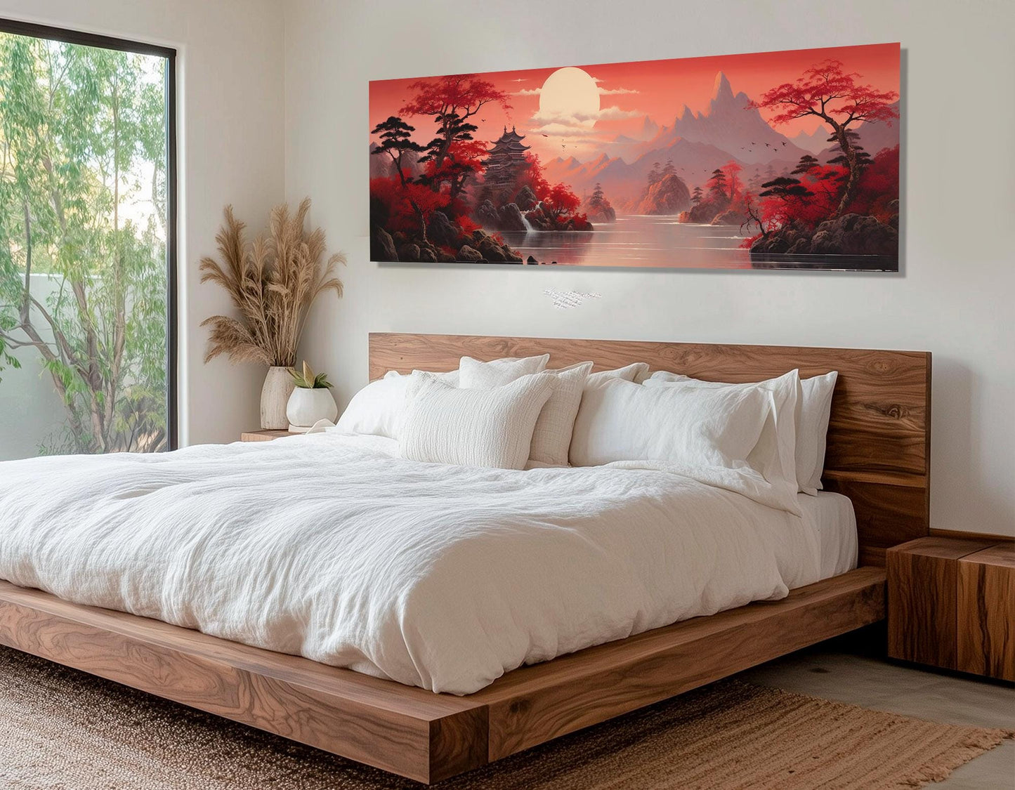 Japanese Landscape Canvas - Scenic Cotton Canvas Print | Ready To Hang Wall Art