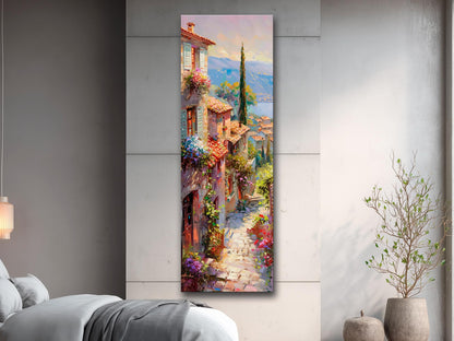 Italian Landscape Canvas - Scenic Lake Como Wall Art | Framed & Ready to Hang